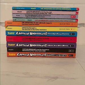 Captain Underpants Books in good used condition By:Dav Pikey